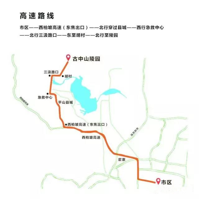 古中山陵园路线图